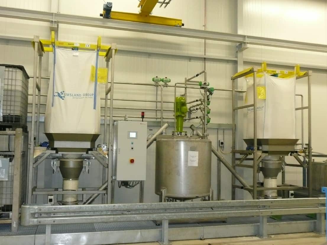 Bigbag lossen en vullen Bigbag lossen en vullen